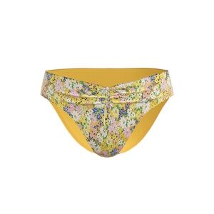 Time and Tru Yellow Floral Bikini Bottom